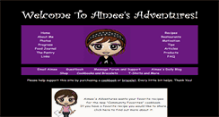 Desktop Screenshot of aimeesadventures.com